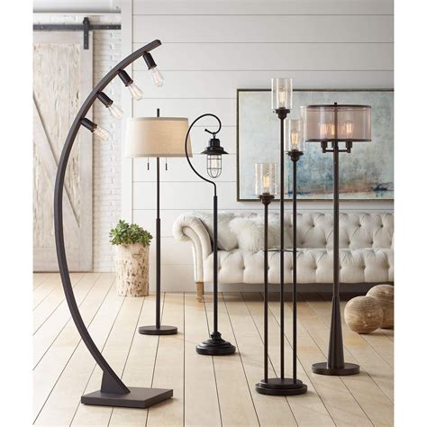 floor lamp with lights inside metal enclosure|best metal floor lamps.